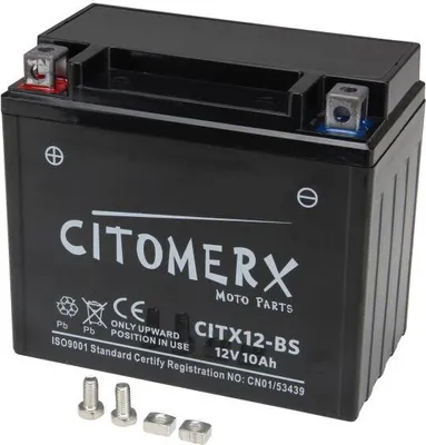 Obrázek produktu pro Gelbatterie CIT YTX12, 12 V 10 Ah, články Pluspol, DIN 51012
