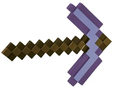 Productafbeelding van Minecraft betoverde pikhouwe kostuumaccessoire, bepantsering en wapens, voor kinderen, uniseks, plastic, paars, bruin, China