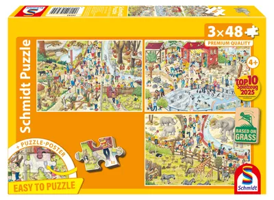 Immagine prodotto di Schmidt Spiele 56582, 48 pezzi, ZOO, 3 anni/anni