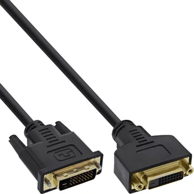 Obrázok produktu pre InLine 4043718070978, 2 m, DVI-D, DVI-D, Samec, Samica, Čierna