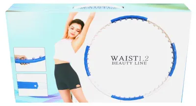 Obrázek produktu pro Naria Waist 1.2 Beauty Line Hula Hoop Nastavitelná velikost bílá / modrá