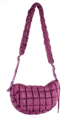 Image de Sac bandoulière en simili cuir Giuliano modèle Roxy - Violet - Quilté - Pour femmes