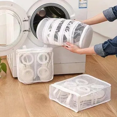 Produktbild von Famanu Wäschebeutel 3 Stück - Schuhwaschbeutel mit Reißverschluss
