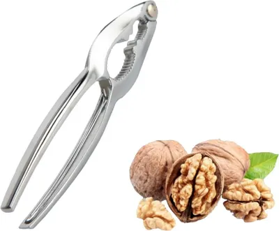 Produktbild von Nussknacker Walnüsse | Haselnussknacker aus Zinklegierung | multifunktionaler Nussöffner | Nussbrecher Metall | Universal auch für Schalentiere, Meeresfrüchte und Nüsse aller Art geeignet