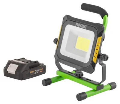 Produktbild von Procraft LP20 Akku LED Strahler 20 V IP 20 + 1x Akku 2,0 Ah - ohne Ladegerät
