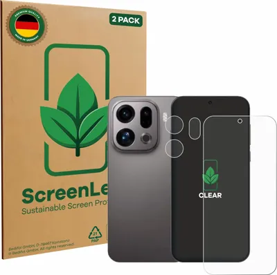 Produktbild von 2x ScreenLeaf Schutzfolie für Oppo Find X9 (Display+Kamera) Displayschutz Display Schutz Folie Klar Transparent