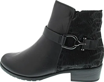 Produktbild von Remonte Stiefelette D6894-00 schwarz Gr. 37 mit Wechselfußbett, Fleecefutter und rutschfester Laufsohle