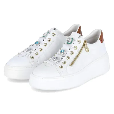 Produktbild von Rieker Damen Low Sneaker Weiß Kunstleder Größe: 36