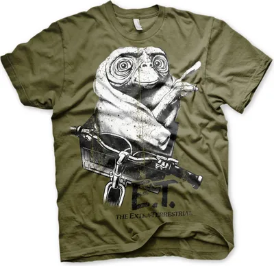 Produktbild von E.T. Biking Distressed T-Shirt - X-Large - Olive