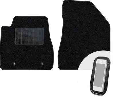 Produktbild von moto-MOLTICO Vorne Fußmatten Auto Velours Autoteppiche Schwarz Automatten Set 2-teilig passend für Lexus CT 300H 2010-2022