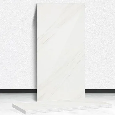 Immagine prodotto di Pannelli da parete in PVC con motivo marmo autoadesivi per un'elegante decorazione murale - Set da 10 pezzi - bianco