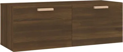 Produktbild von vidaXL Wandschrank Braun Eichen-Optik 100x36,5x35 cm Holzwerkstoff