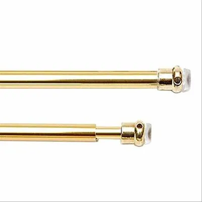 Image de Tringle à rideaux télescopique universelle 36/60 cm - Blanche - lot de 2 pièces