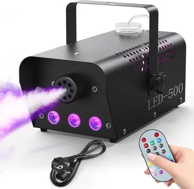 Obrázok produktu pre 500 W svetelný a efektový stroj s RGB LED efektmi a diaľkovým ovládaním pre svadby a párty