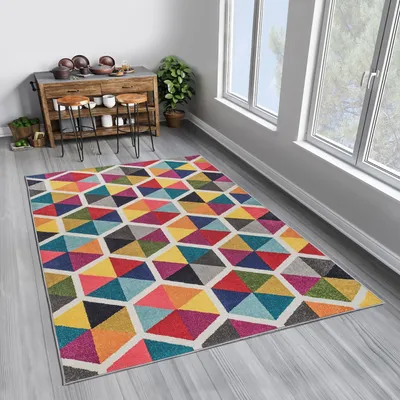 Image de Conceptum Hypnose, Woopamuk287, tapis (160 x 230), 70 % COTON / 30 % POLYESTER, Multicolore, 160 x 230 cm