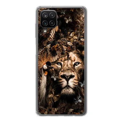 Produktbild von MuchoWow® Handyhülle Schutzhülle Hülle für Samsung Galaxy A12 Tiere - Collage - Schmetterling Silikon Softcase Handy Hülle - Bild
