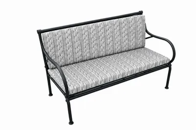 Obrázok produktu pre Vodovzdorné sedacie vankúše na záhradnú lavičku 120 x 80 cm, Warkocz, snímateľné, do exteriéru, Bertoni