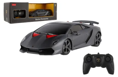 Obrázok produktu pre RC auto Lamborghini Sesto Elemento, značka RASTAR, plastové, 23 cm, 2,4 GHz, diaľkové ovládanie, napájanie na batérie, balenie: 43 x 15 cm