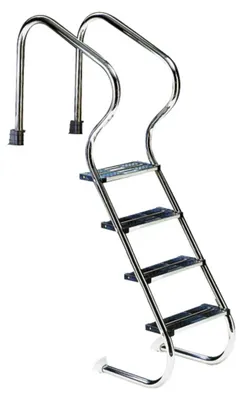 Produktbild von Stainless steel ladder COMFORT 4-steps - for pool over 1.30m height