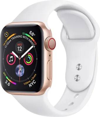Produktbild von BStrap Soft Silicone Armband für Apple Watch 42/44/45mm, White