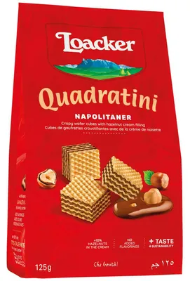 Produktbild von Loacker Quadratini Napolitaner 125g