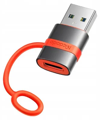 Produktbild von McDodo OT-3800 USB-C auf USB-A Adapter (schwarz)