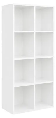 Produktbild von ModernHome WYJ-071 Regal 50 x 24 x 106 cm, 7 Einlegeböden, weiß
