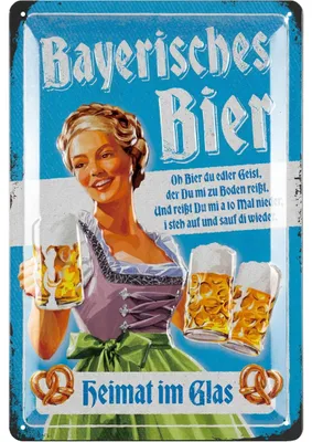 Produktbild von LANOLU Blechschilder retro Bier Bar Deko, Metallschilder mit Spruch für Partyraum, Küche, Bardeko, Cocktail Schild als Geschenk 20x30cm