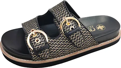 Image de Rieker Sandales Femme Plates Noir Loisirs, Taille:36 EU