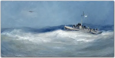 Produktbild von Coloray Bild aus Leinwand 120x60 Leinwand Dekoration - Malerei Ozean Meer Schiff