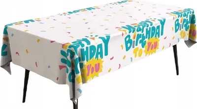 Produktbild von Happy Birthday Folientischdecke blau 137x183cm
