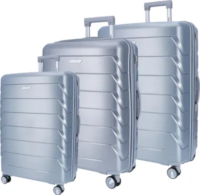 Produktbild von DYX 4 Rollen Trolley 3er Set S/M/L Washington silber : silber Farbe vom Hersteller: silber