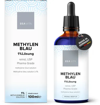 Methylenblaulösung 1 % mit Pipette, 100 ml, laborgeprüft