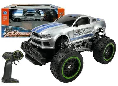Produktbild von LEANToys Offroad-Auto R/C 6,5 km/h silberne große Räder