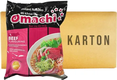 Produktbild von Omachi Mi Bo Instantnudeln Rindgeschmack 30x79g