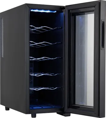Immagine prodotto di Armadio per bevande Adler AD 8083, classe energetica G, 33L, nero, illuminazione LED