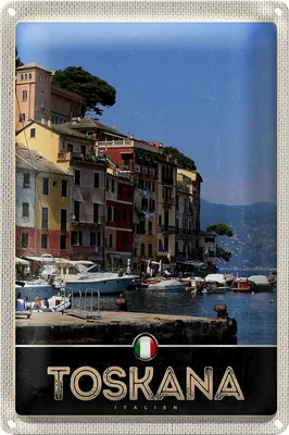 Produktbild von Blechschild Reise 20x30cm Toskana Italien Meer