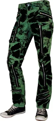 Produktbild von Nix Gut - Bleach, Hose Grün im Straight-Fit-Style