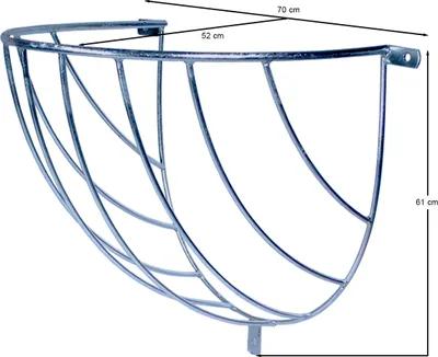 Produktbild von Heuraufe Futtertrog Futterraufe Raufe verzinkt Pferdebox Pferd Schafe Rinder Kuh, Modell:SF 12 - 70 x 52 x 61 cm