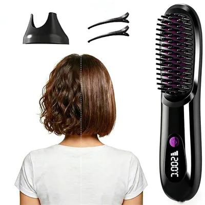 Produktbild von Kurzhaar Stylingbürste, kleine Rundbürste für Pixie & Bob, kabellos, voluminöses Styling, sanftes Bürsten, in 2 Minuten fertig