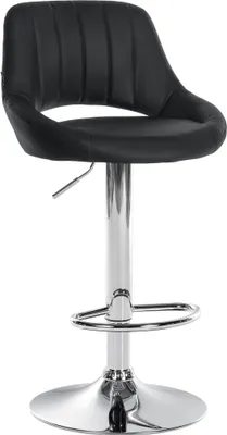 Produktbild von Barhocker HLO-CP277 Kunstleder chrom  schwarz
