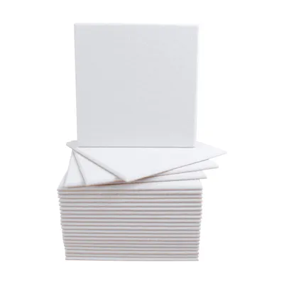 Zdjęcie produktu dla 24 panele akustyczne 9mm samoprzylepne dźwiękochłonne dekoracje ścienne białe 30*30cm