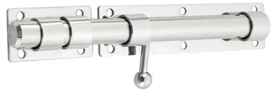 Produktbild von Türriegel Edelstahl gebürstet 230 mm abschließbar für Tore Fenster Zäune