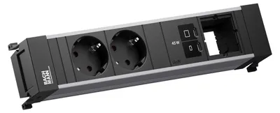 Immagine prodotto di BACHMANN POWER FRAME 2xCEE7/3, 1xUSB-C/C 45 W, 1xCM L=0,2 m