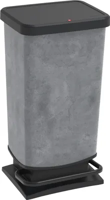 Produktbild von Rotho Abfalleimer 40 L Paso - Treteimer Geruchsdicht - Abfallbehälter 35,3 x 29,5 x 67,6 cm - Mülleimer mit Softclose - Tretabfalleimer