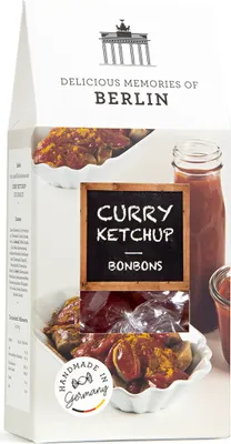 Immagine prodotto di Caramelle nobili al gusto di ketchup al curry in confezione da 80g