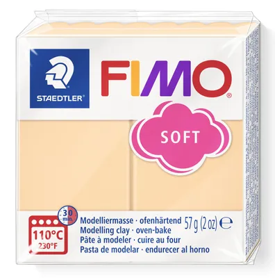 Produktbild von STAEDTLER FIMO soft 8020 ofenhärtende Modelliermasse Einzelprodukt, 57g, pfirsich