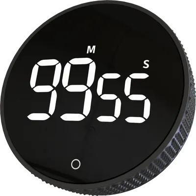 Produktbild von DAYHOME Digitaler Timer/Stoppuhr YT6712-SW, mit Magnet, schwarz