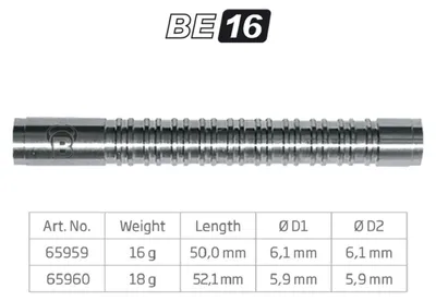 Produktbild von BULL'S BE-16 Soft Dart Barrel - 18g -- 1 Satz