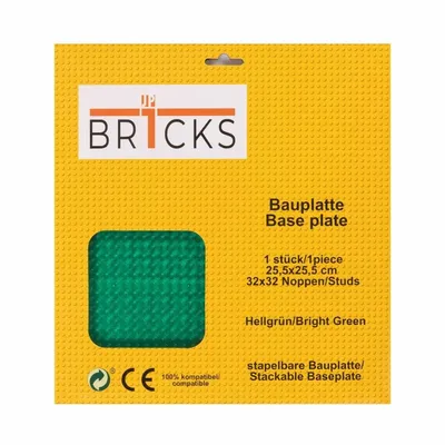 Produktbild von BR1CKS Baseplate Bright Green 32x32